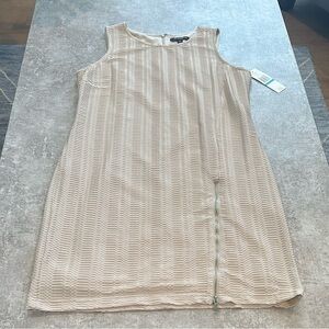 Sharagano Textured Sleeveless Dress